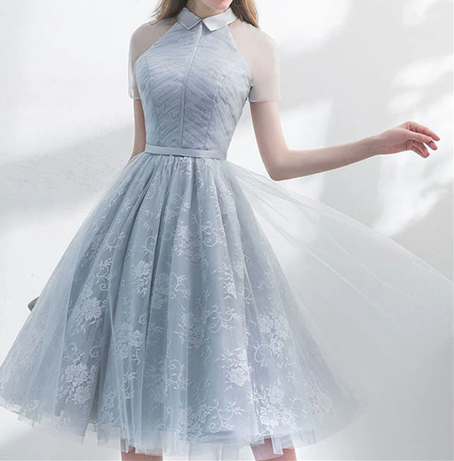Unique Homecoming Dress 2024 Lace Tulle Modest