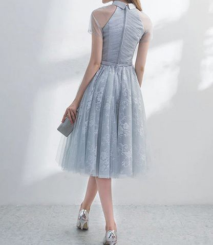 Unique Homecoming Dress 2024 Lace Tulle Modest