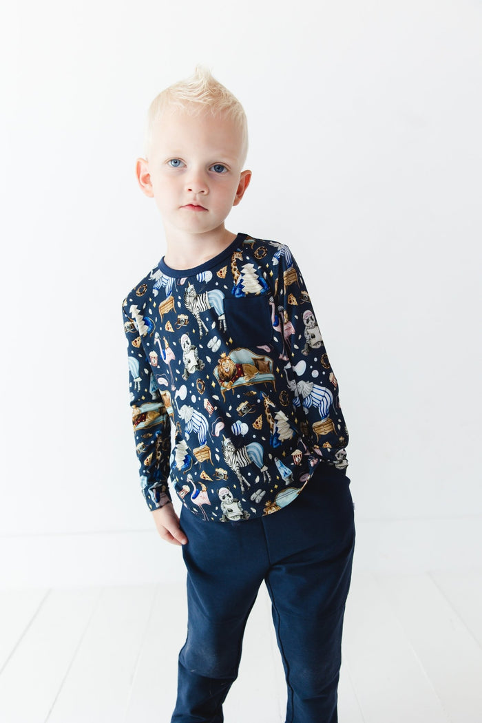 Up Zoo Late Kids' Long Sleeve T-shirt - Jammie Session