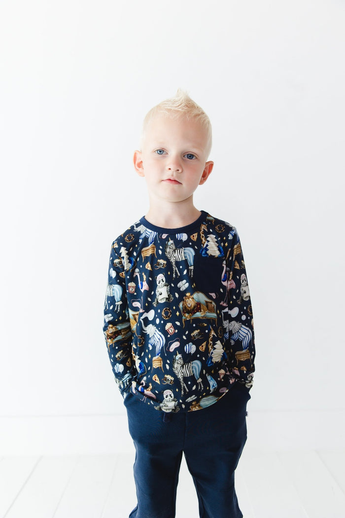 Up Zoo Late Kids' Long Sleeve T-shirt - Jammie Session