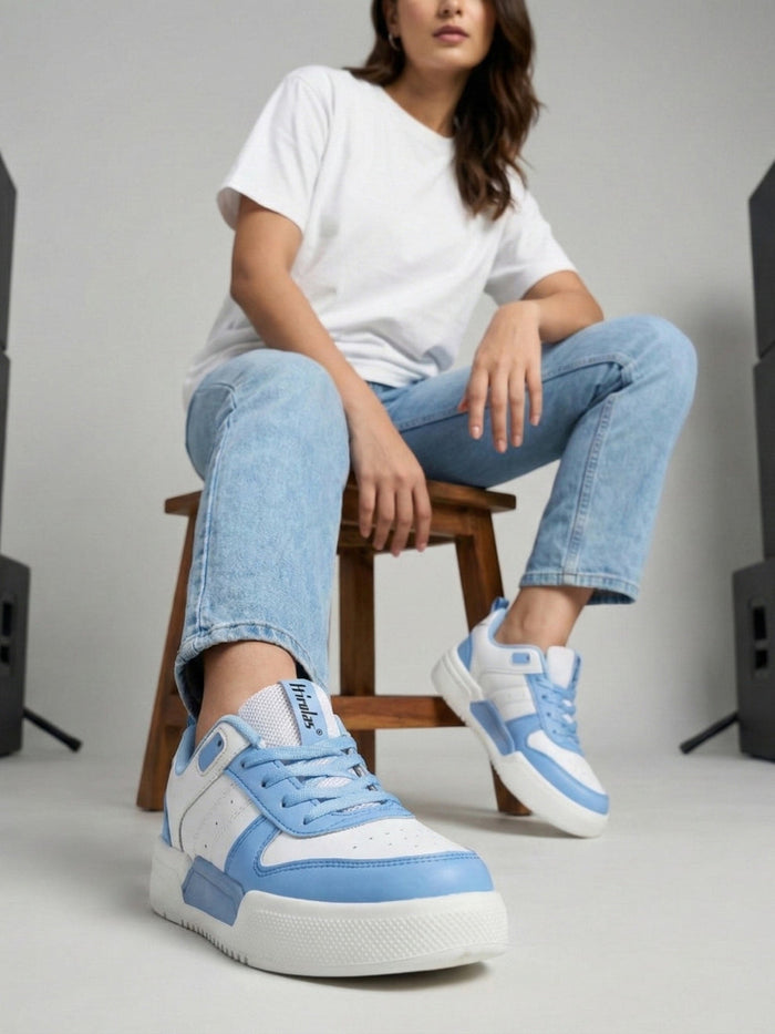 Urbania Women Everyday Comfort Sneaker_Shoes - White/Blue(HRLWSR01WBL)