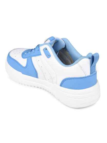 Urbania Women Everyday Comfort Sneaker_Shoes - White/Blue(HRLWSR01WBL)