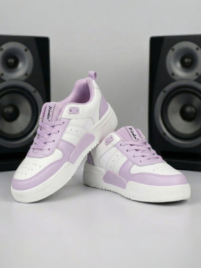 Urbania Women Everyday Comfort Sneaker_Shoes - White/Purple(HRLWSR01WTPL)