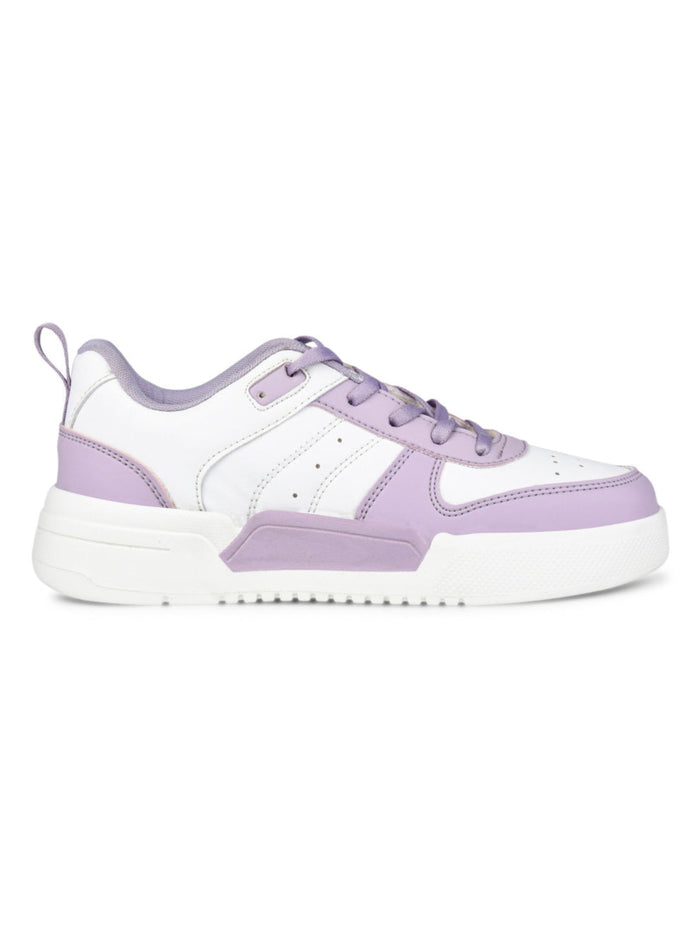 Urbania Women Everyday Comfort Sneaker_Shoes - White/Purple(HRLWSR01WTPL)