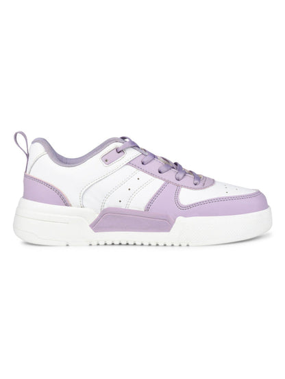 Urbania Women Everyday Comfort Sneaker_Shoes - White/Purple(HRLWSR01WTPL)