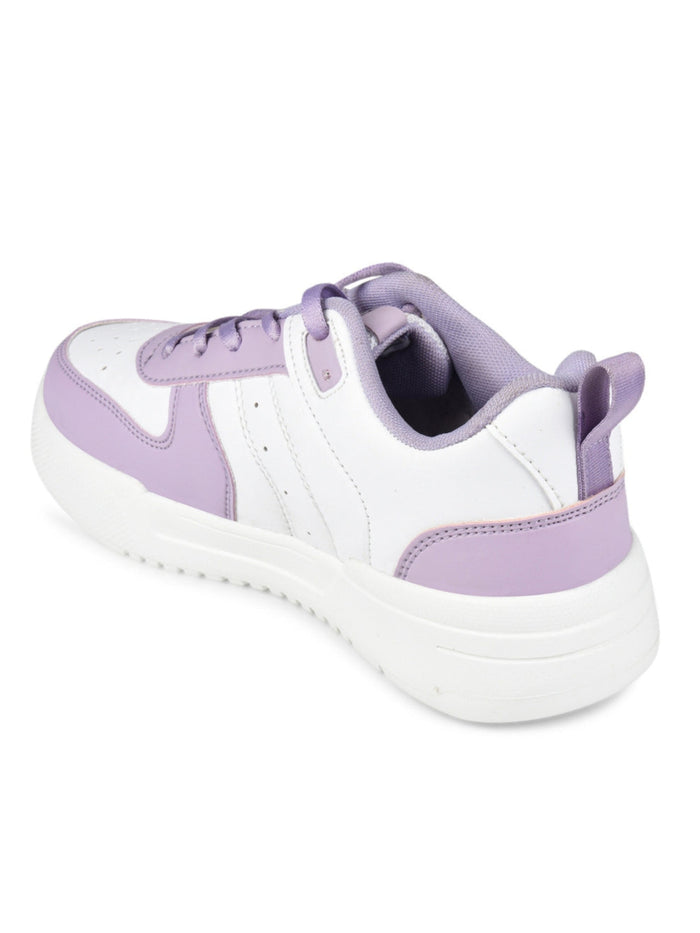 Urbania Women Everyday Comfort Sneaker_Shoes - White/Purple(HRLWSR01WTPL)