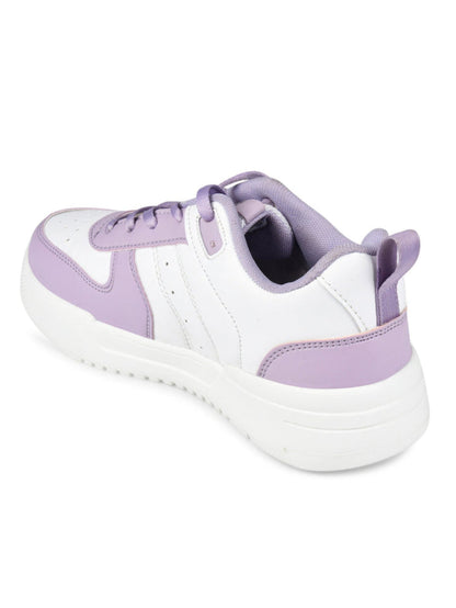 Urbania Women Everyday Comfort Sneaker_Shoes - White/Purple(HRLWSR01WTPL)