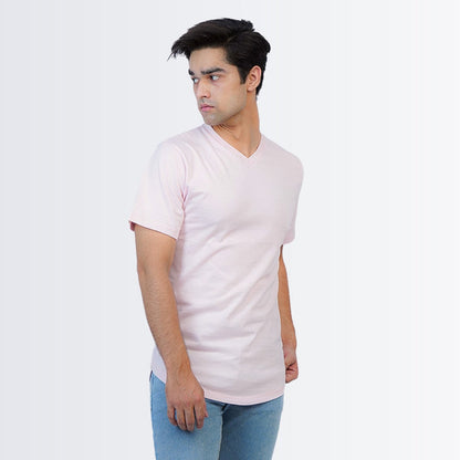 V Neck Tees Pink