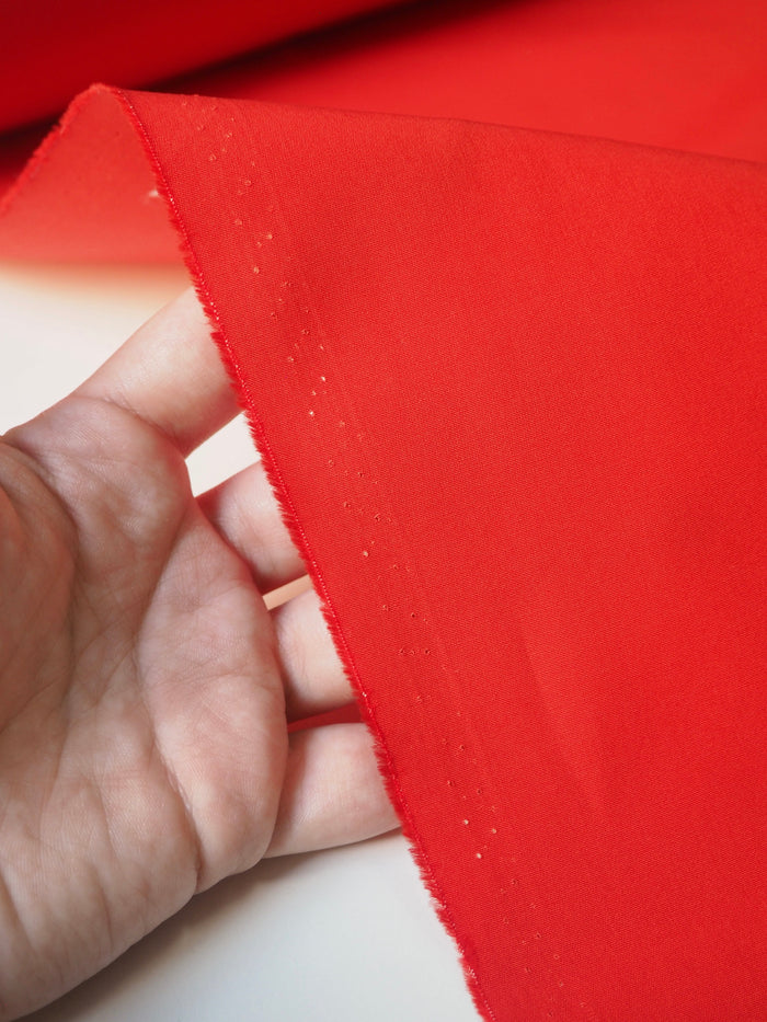 Vermillion Organic Cotton Poplin