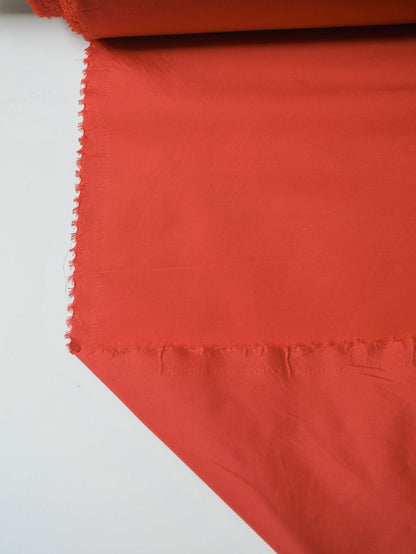 Vermillion Silk/Cotton Taffeta