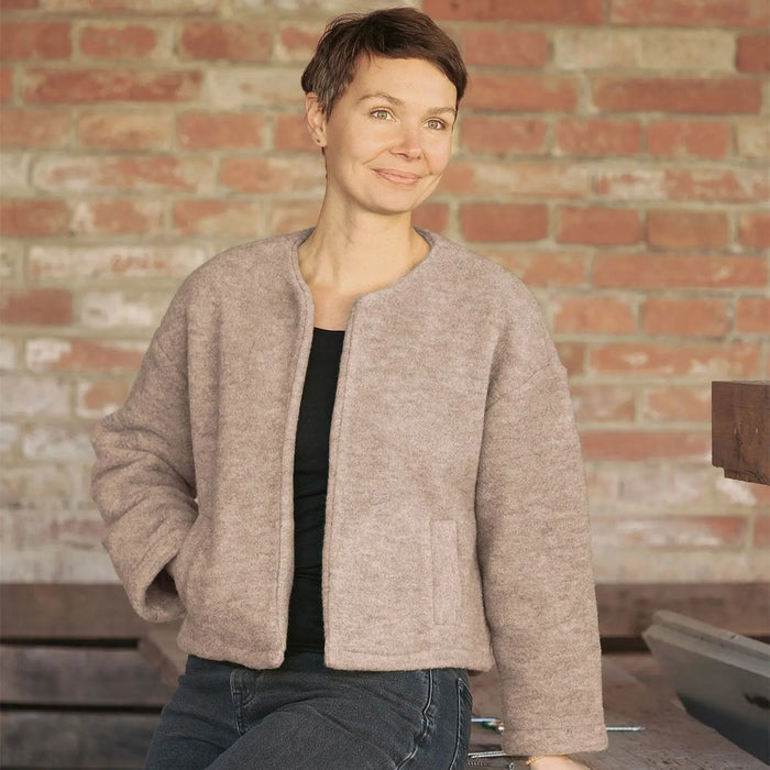 Veste femme en polaire de laine mérinos bio Reiff
