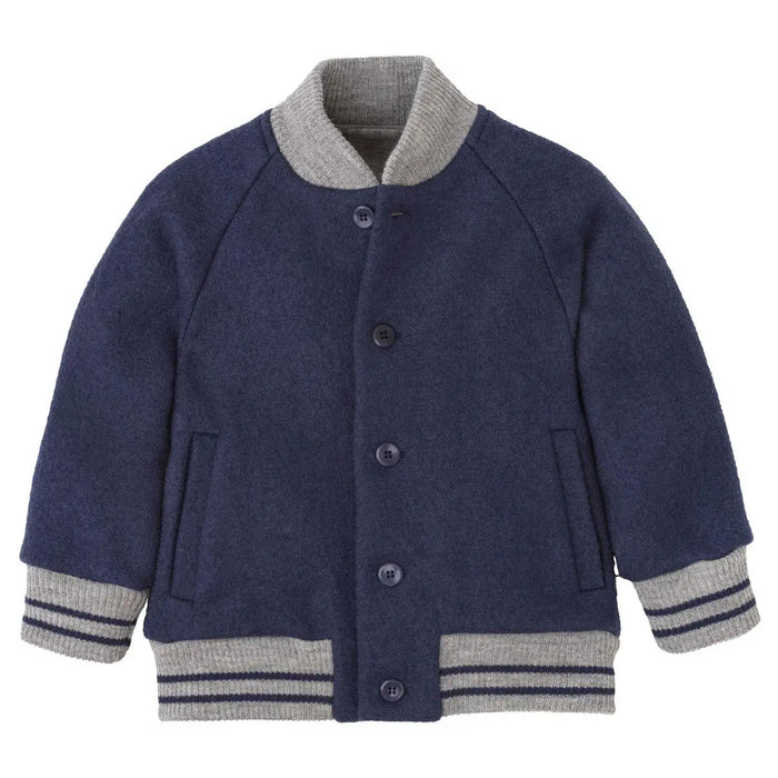 Veste teddy Disana Indigo – Laine bouillie bio enfant