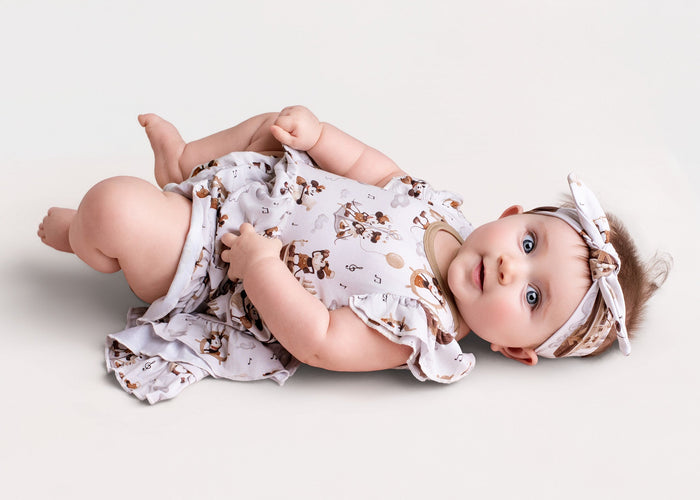 Vintage Voyage Bodysuit Twirl Dress - Jammie Session