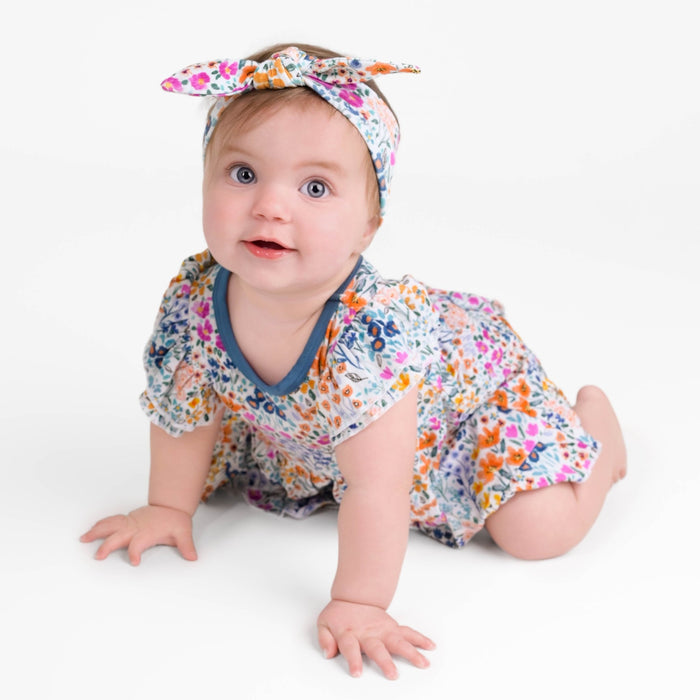 Whispering Wildflowers Bodysuit Twirl Dress - Jammie Session