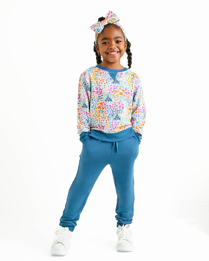 Whispering Wildflowers Kids Jogger Set - Jammie Session