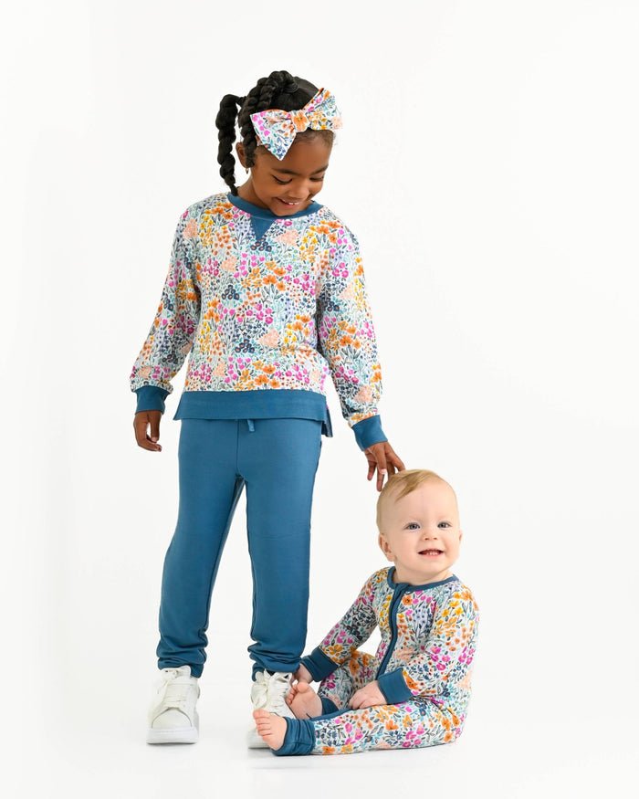Whispering Wildflowers Kids Jogger Set - Jammie Session