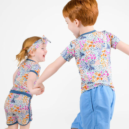 Whispering Wildflowers Kids' Short Sleeve T-shirt - Jammie Session