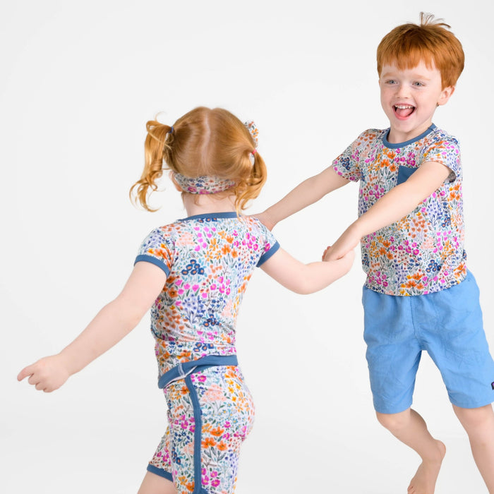 Whispering Wildflowers Kids' Short Sleeve T-shirt - Jammie Session