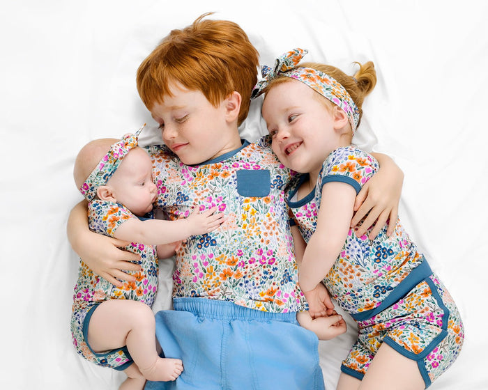 Whispering Wildflowers Kids' Short Sleeve T-shirt - Jammie Session