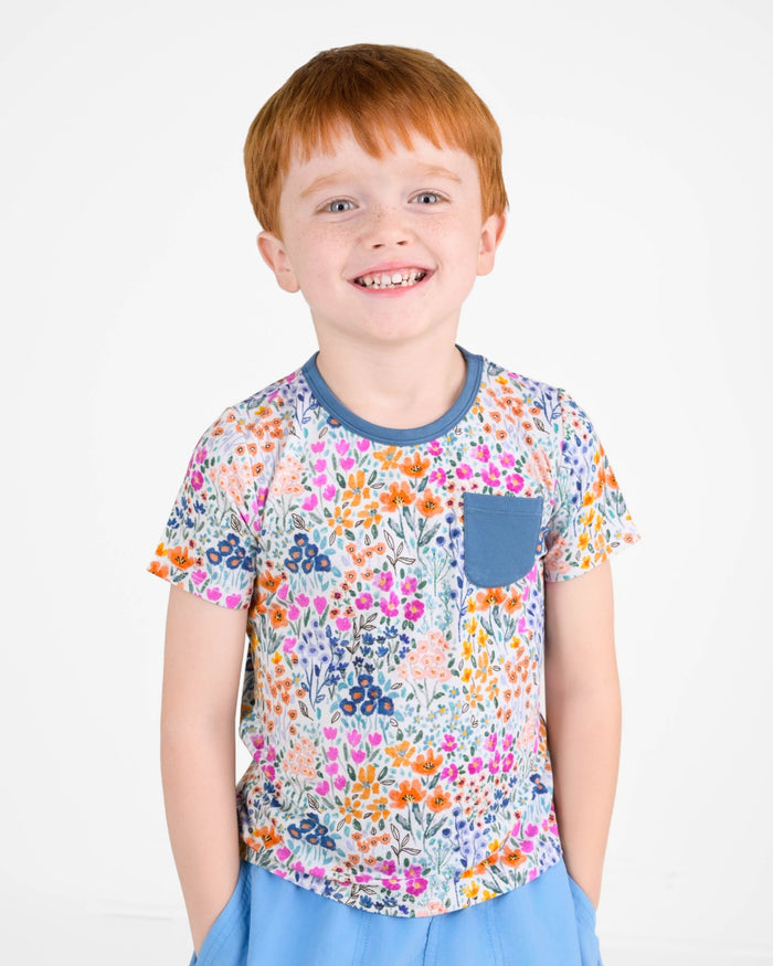 Whispering Wildflowers Kids' Short Sleeve T-shirt - Jammie Session