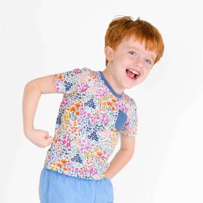 Whispering Wildflowers Kids' Short Sleeve T-shirt - Jammie Session