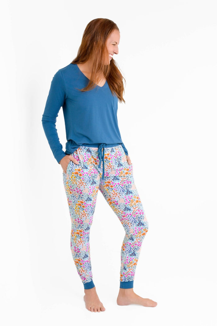 Whispering Wildflowers Women's Long Sleeve Shirt - Jammie Session