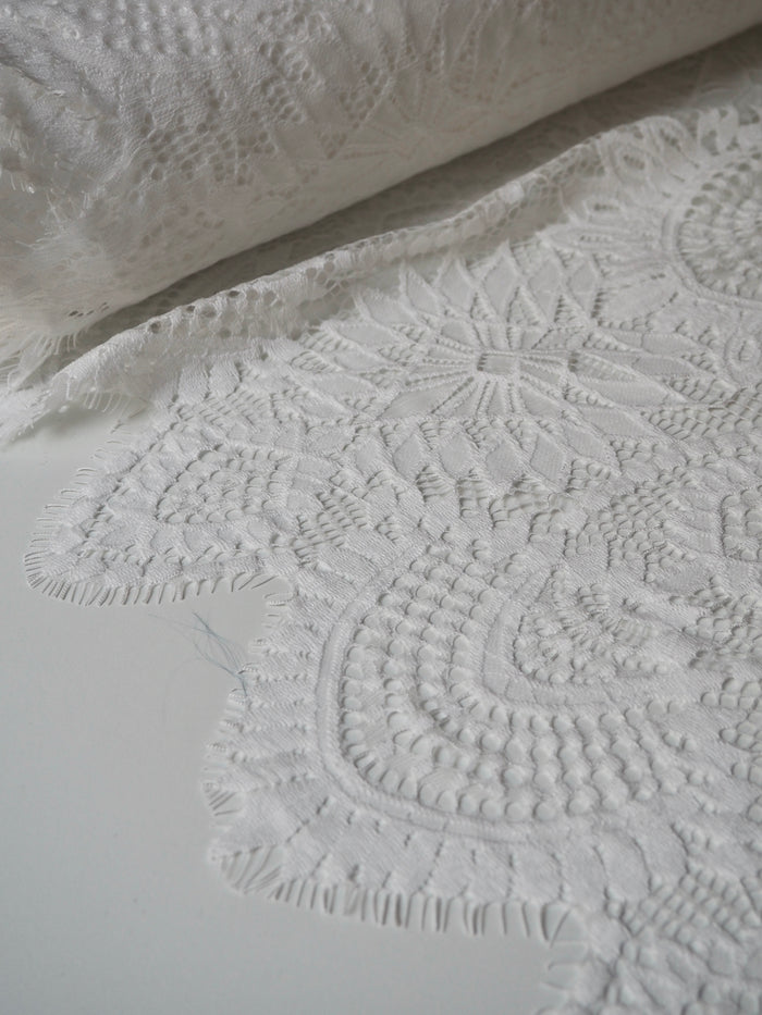 White Beatrice Scallop Lace