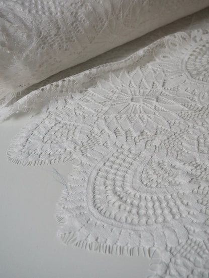 White Beatrice Scallop Lace