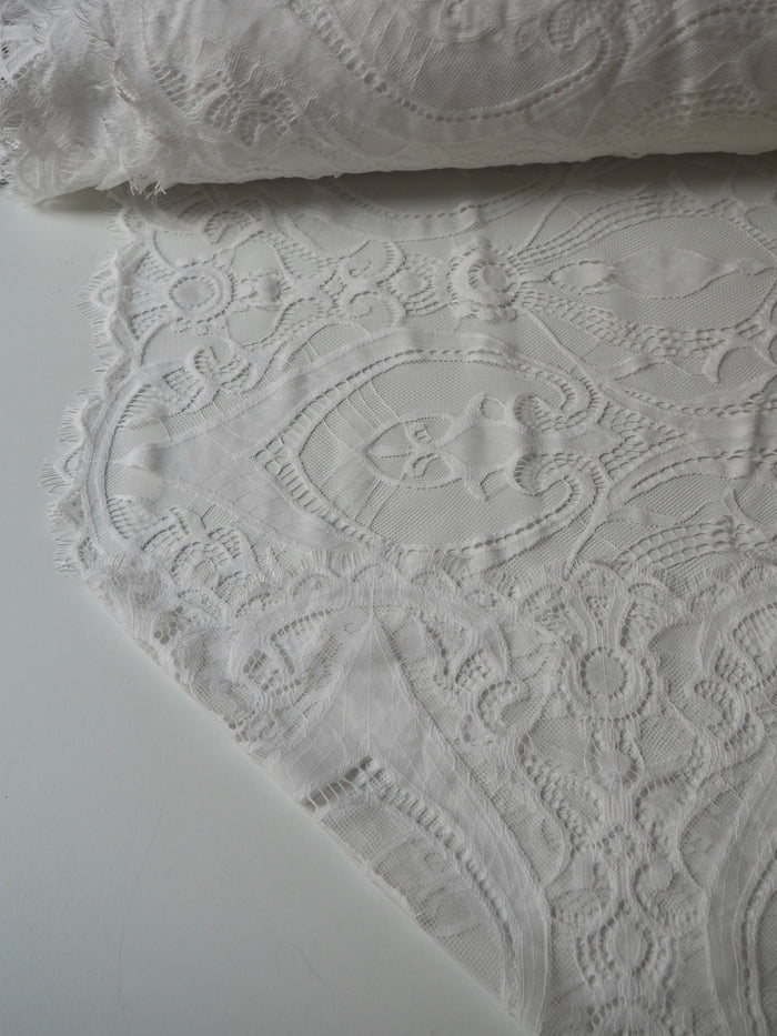 White Georgia Scallop Lace