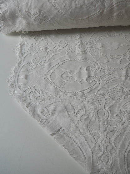 White Georgia Scallop Lace