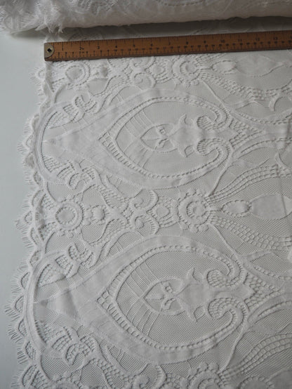 White Georgia Scallop Lace