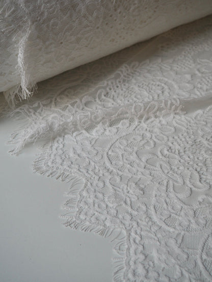 White Helena Scallop Lace