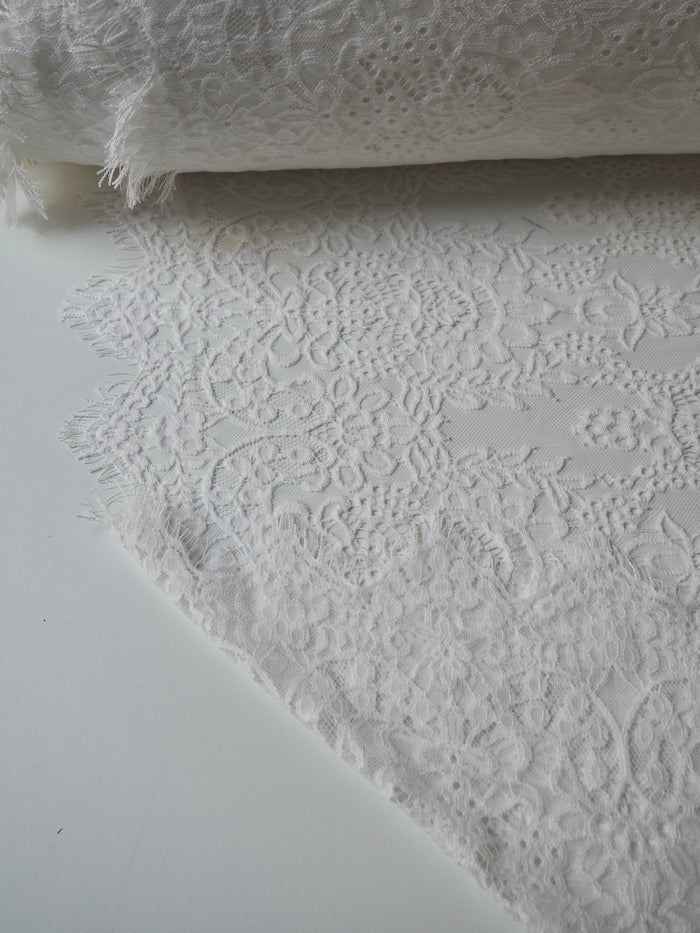 White Helena Scallop Lace