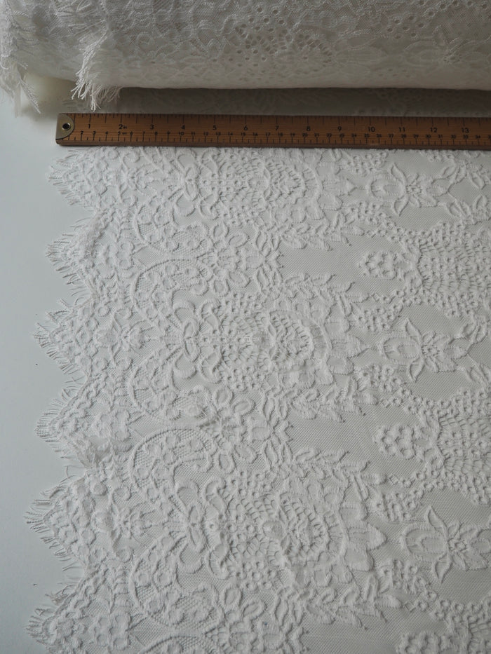 White Helena Scallop Lace