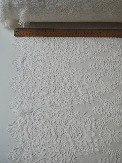 White Helena Scallop Lace