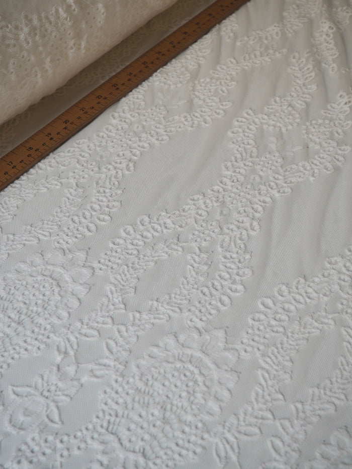 White Helena Scallop Lace