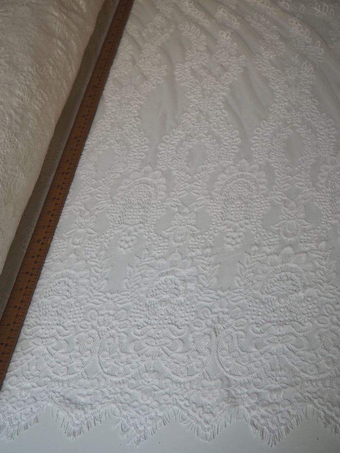 White Helena Scallop Lace