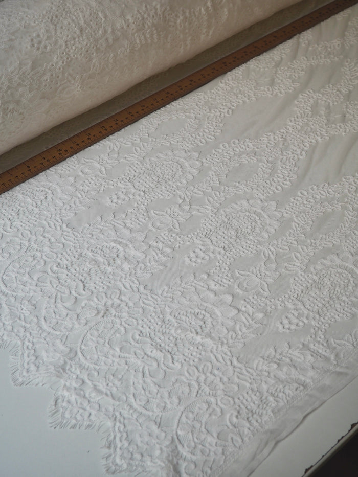 White Helena Scallop Lace