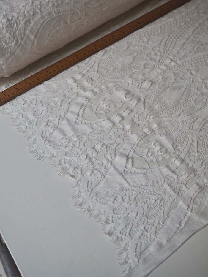 White Louise Scallop Lace