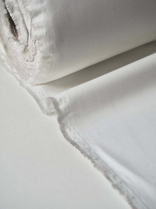 White Mediumweight Cotton/Silk