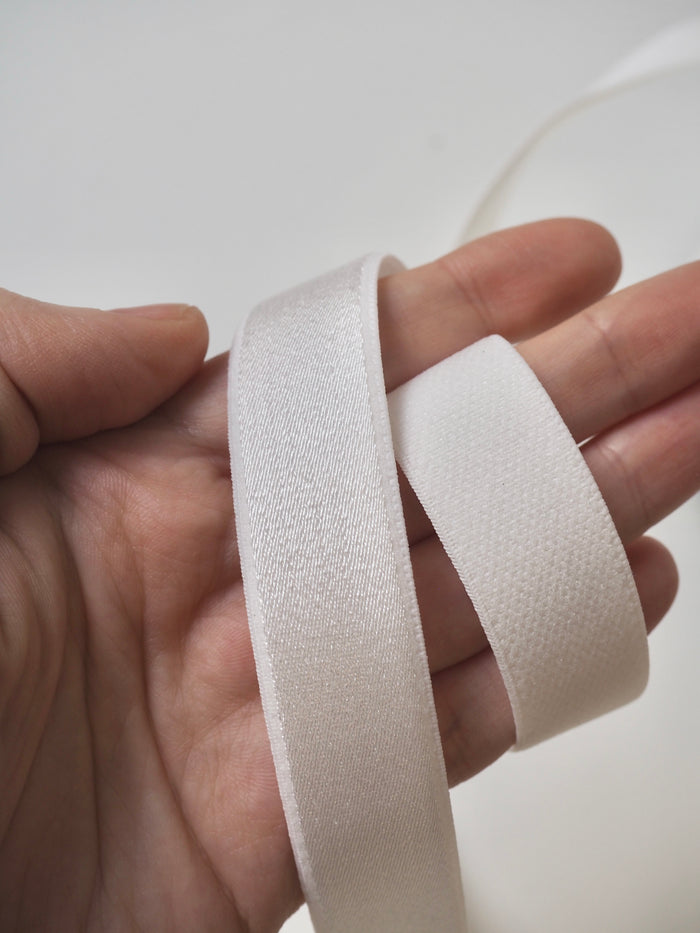 White Strap Elastic 19mm