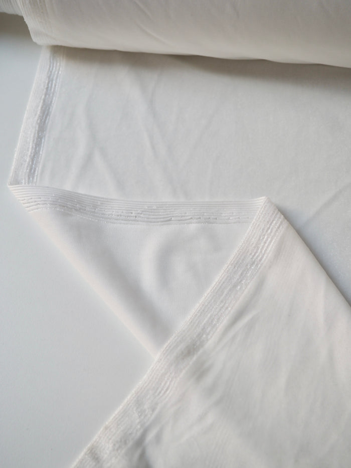 White Stretch Velour
