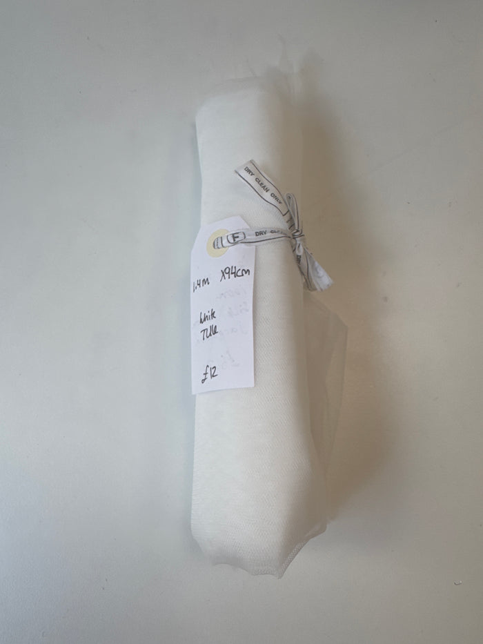 White Tulle Remnant