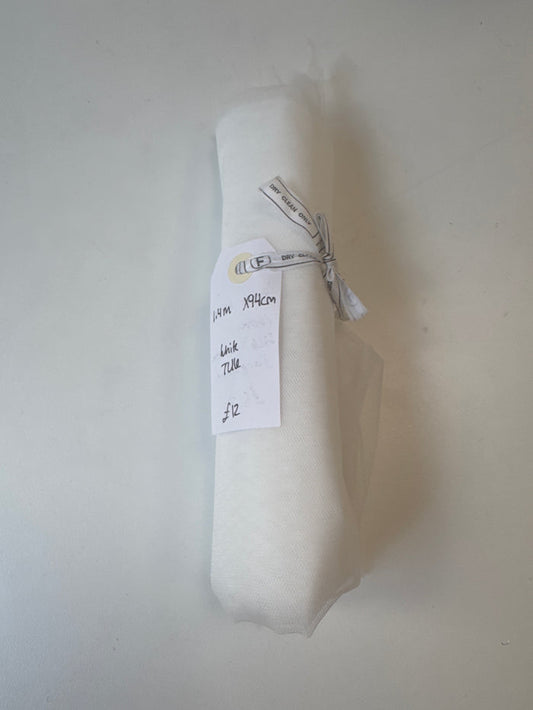 White Tulle Remnant