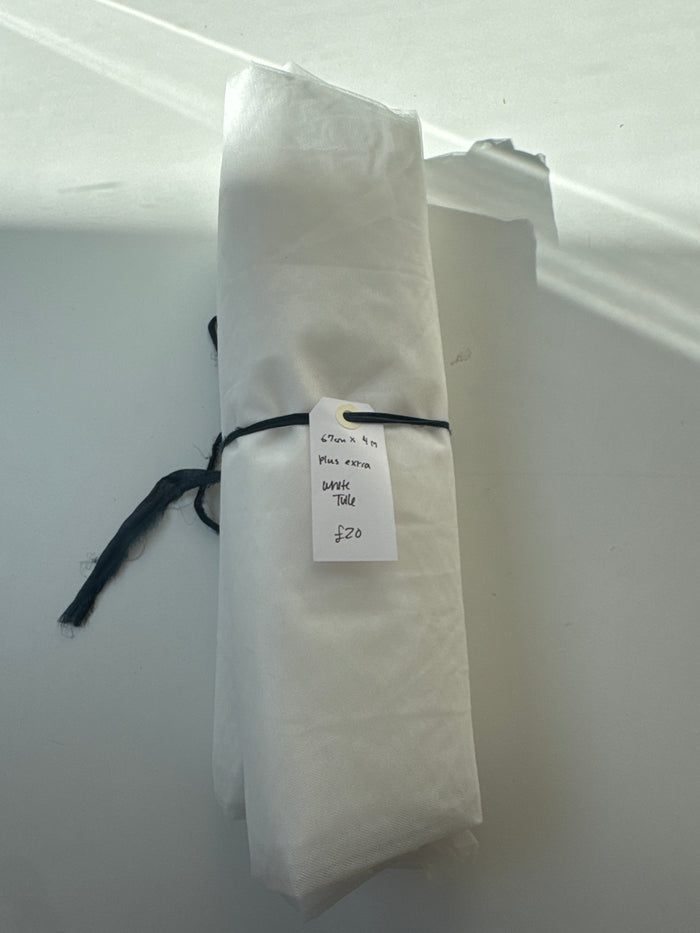White Tulle Remnant