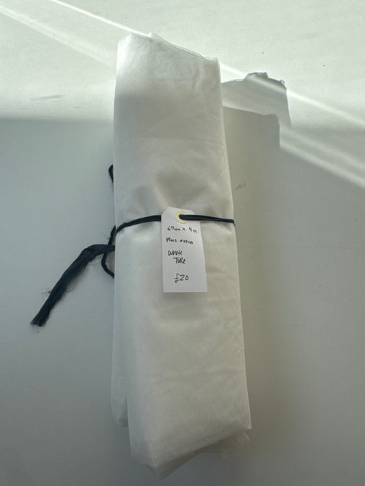 White Tulle Remnant