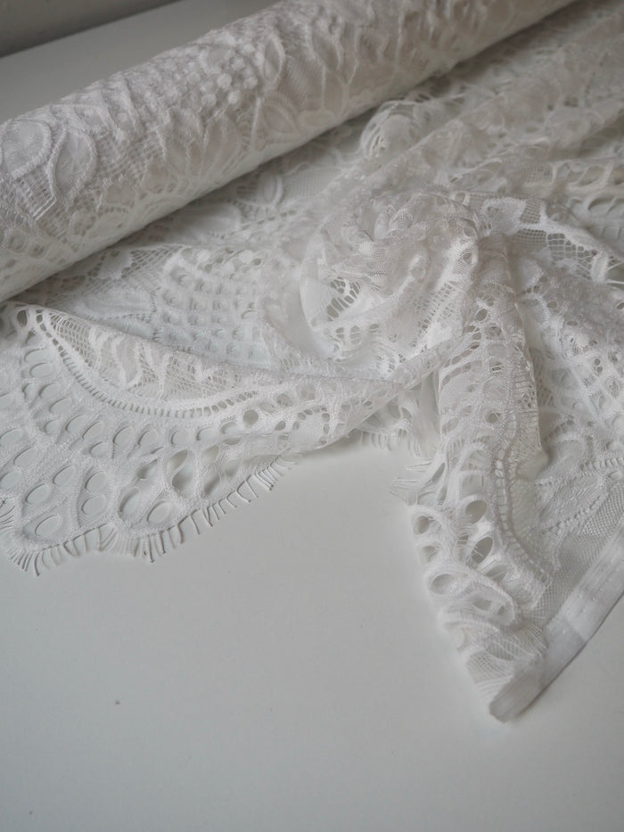 White Victoria Scallop Lace