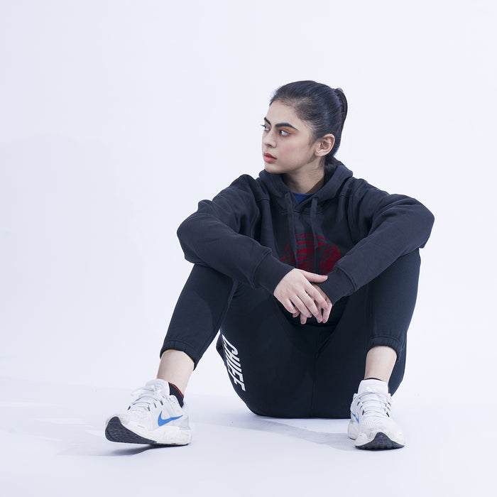 Women Black Hoodie