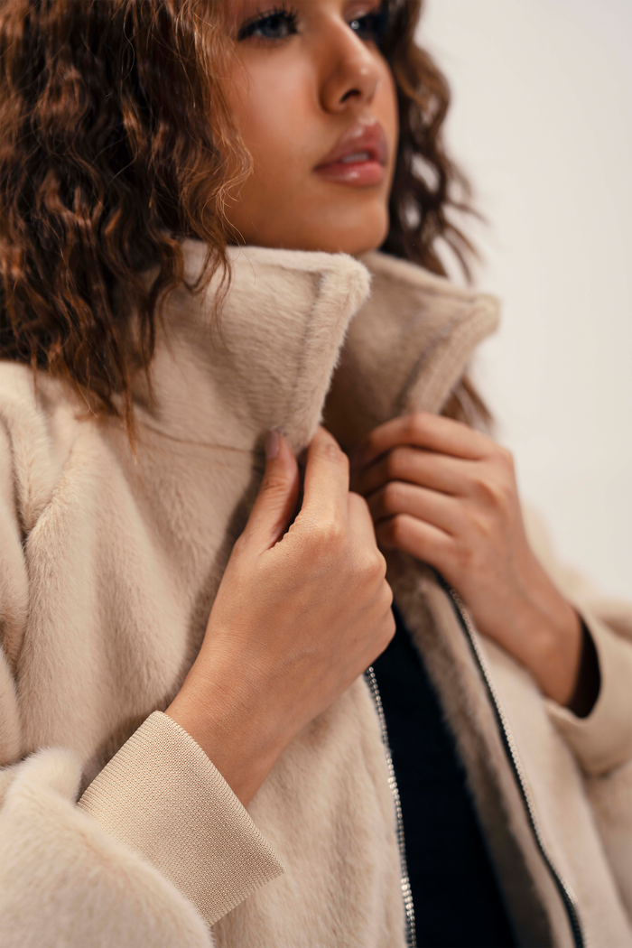 Women Oversized Fur Jacket
