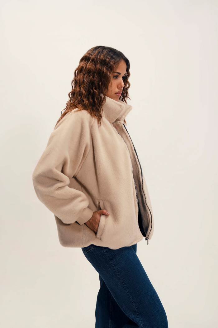 Women Oversized Fur Jacket